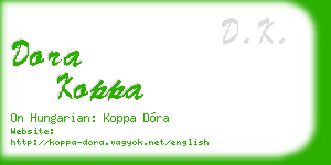 dora koppa business card