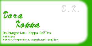 dora koppa business card